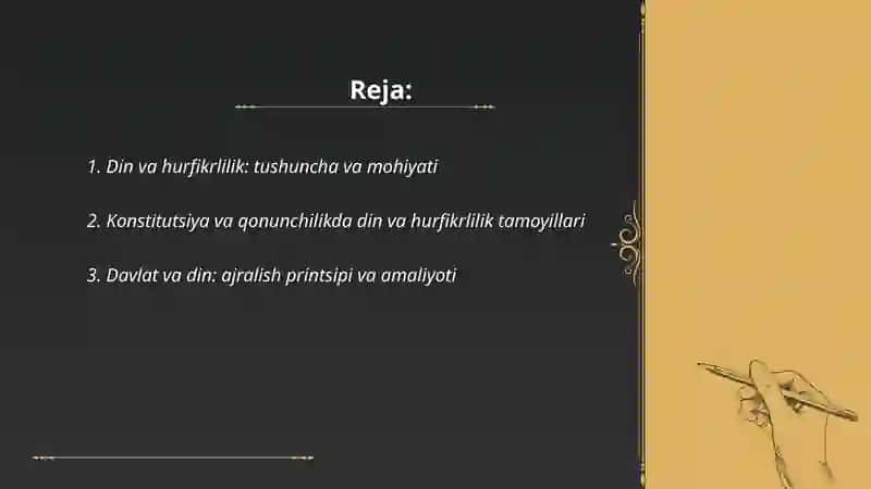 Din va hurfikrlilik 2