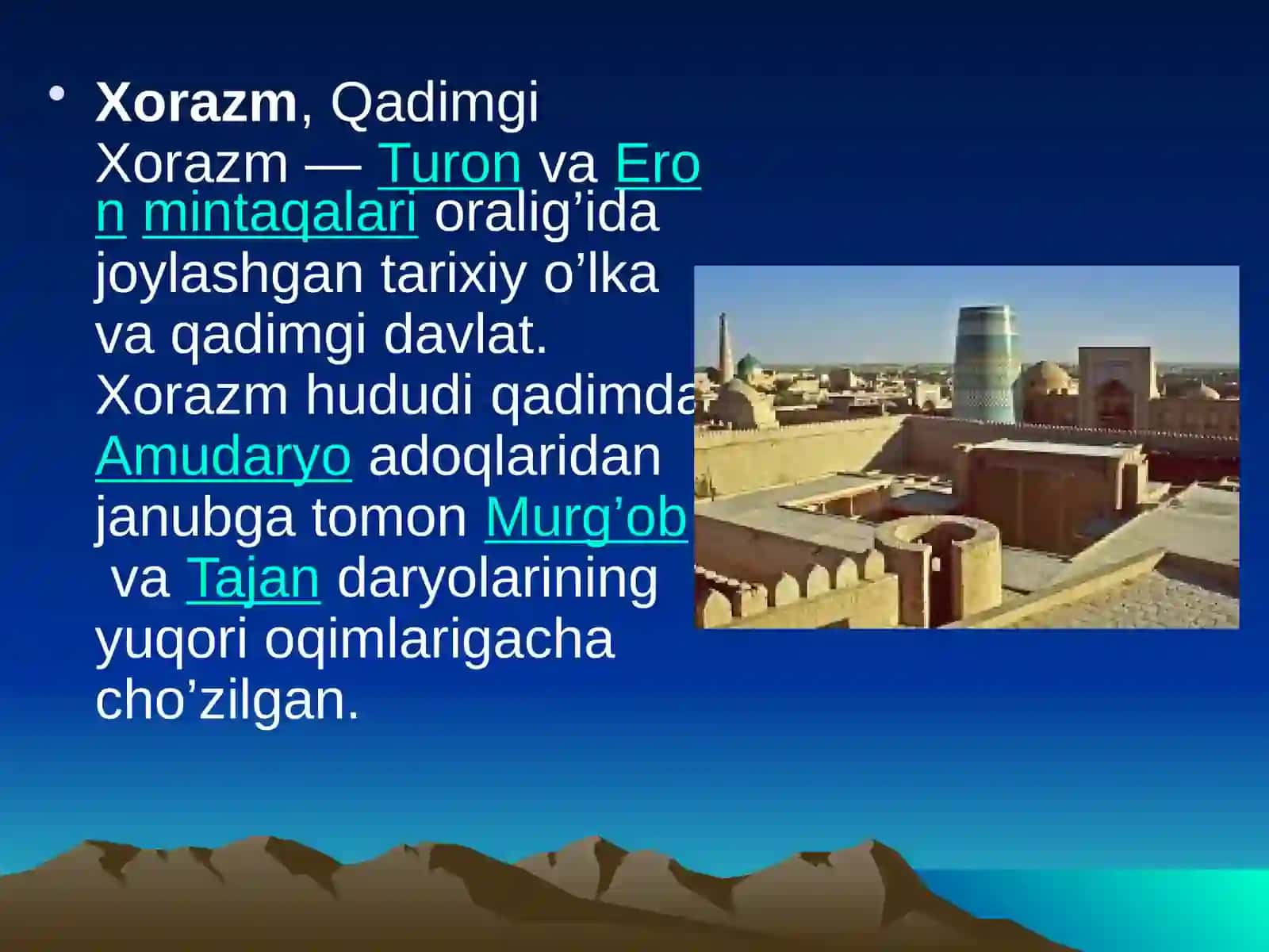 6-sinf tarix Qadimgi Xorazm 2