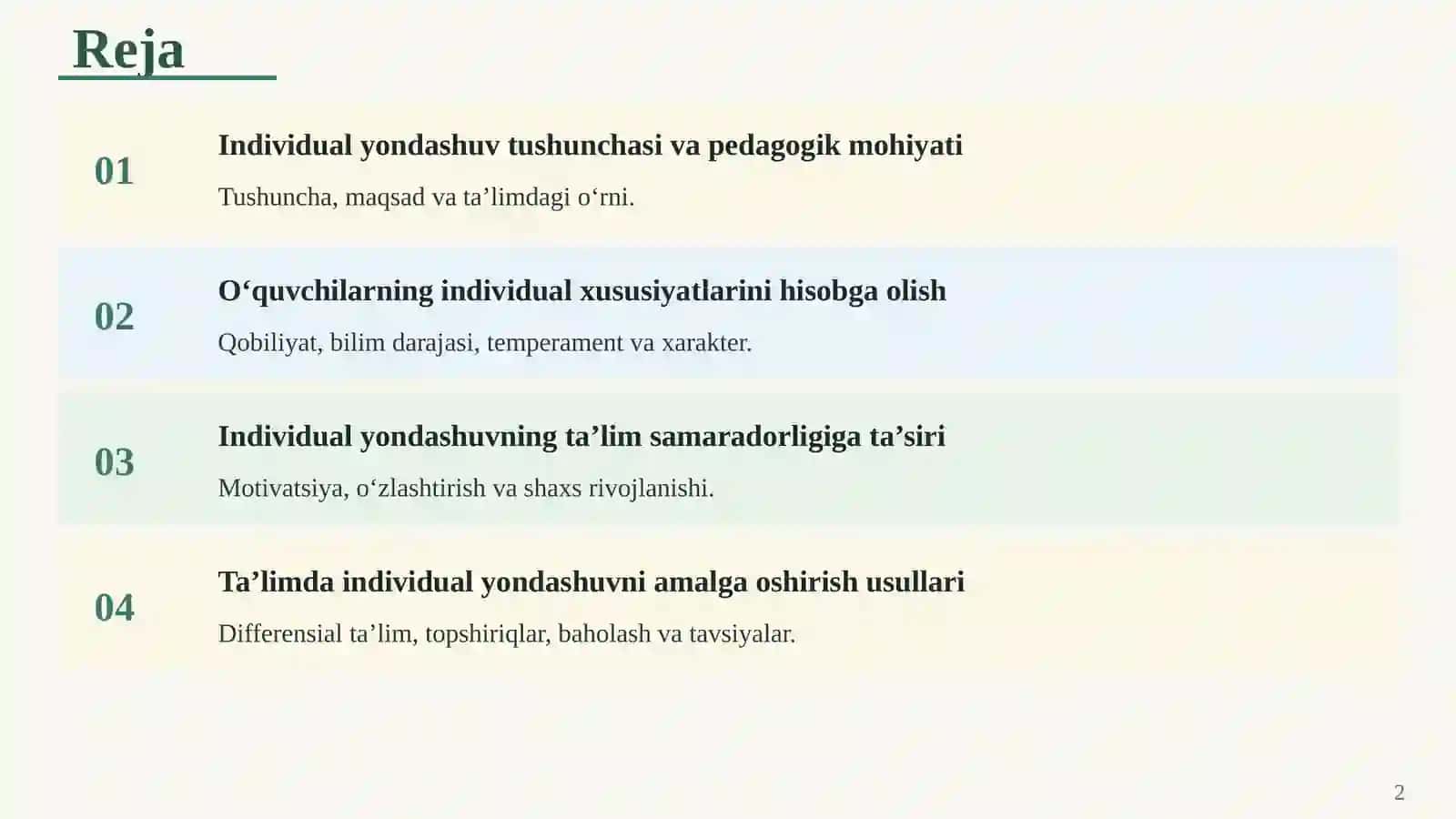 TA’LIM JARAYONIDA INDIVIDUAL YONDASHUVNING AHAMIYATI 2