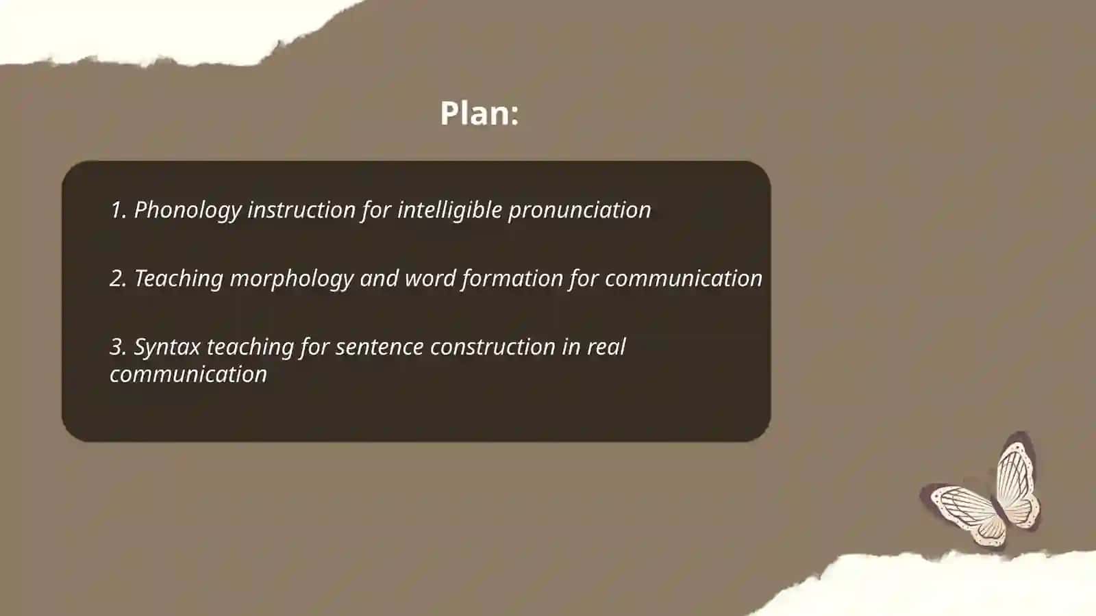 Teaching language system for communication 2