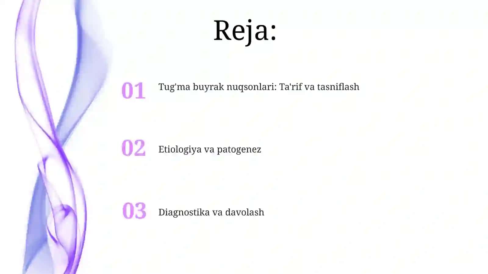 Buyraklar tug'ma nuqsonlari 2