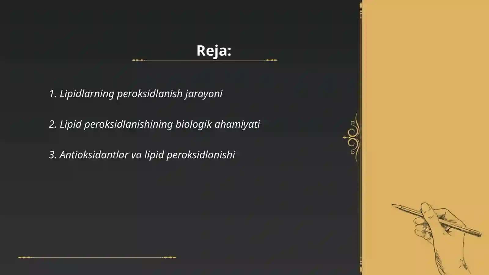 Lipidlarni peroksidlanishi va hujayra shikastlanishi 2