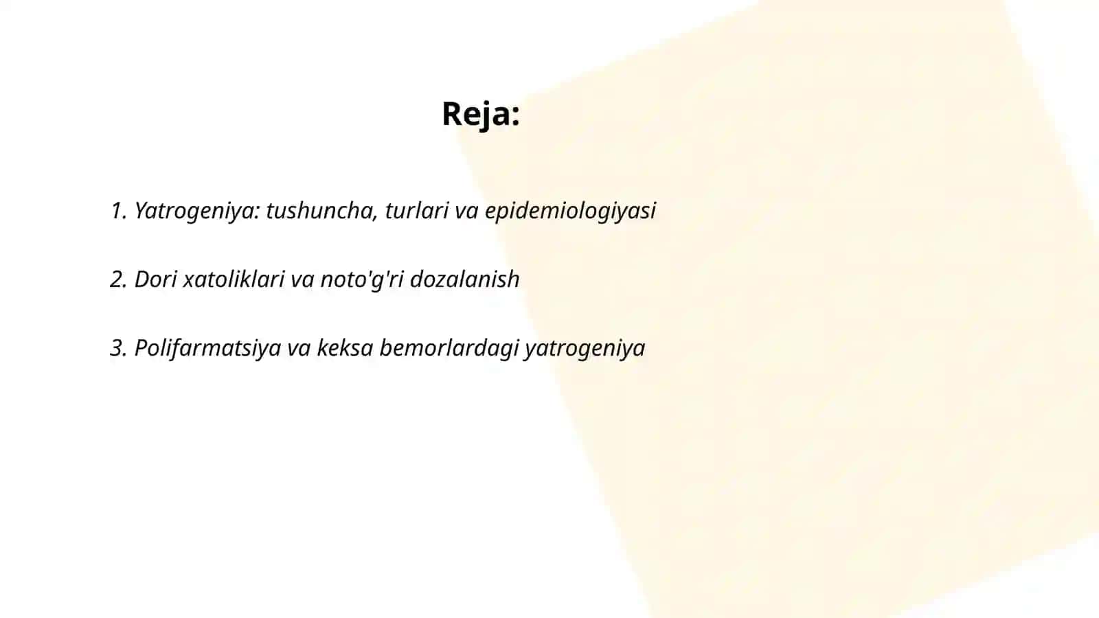 Hozirgi zamon tibbiyotida yatrogeniya muammolari 2