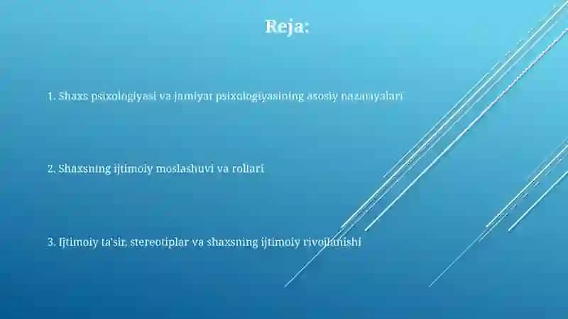 Psixologiyada shaxs va jamiyat muomosi 2