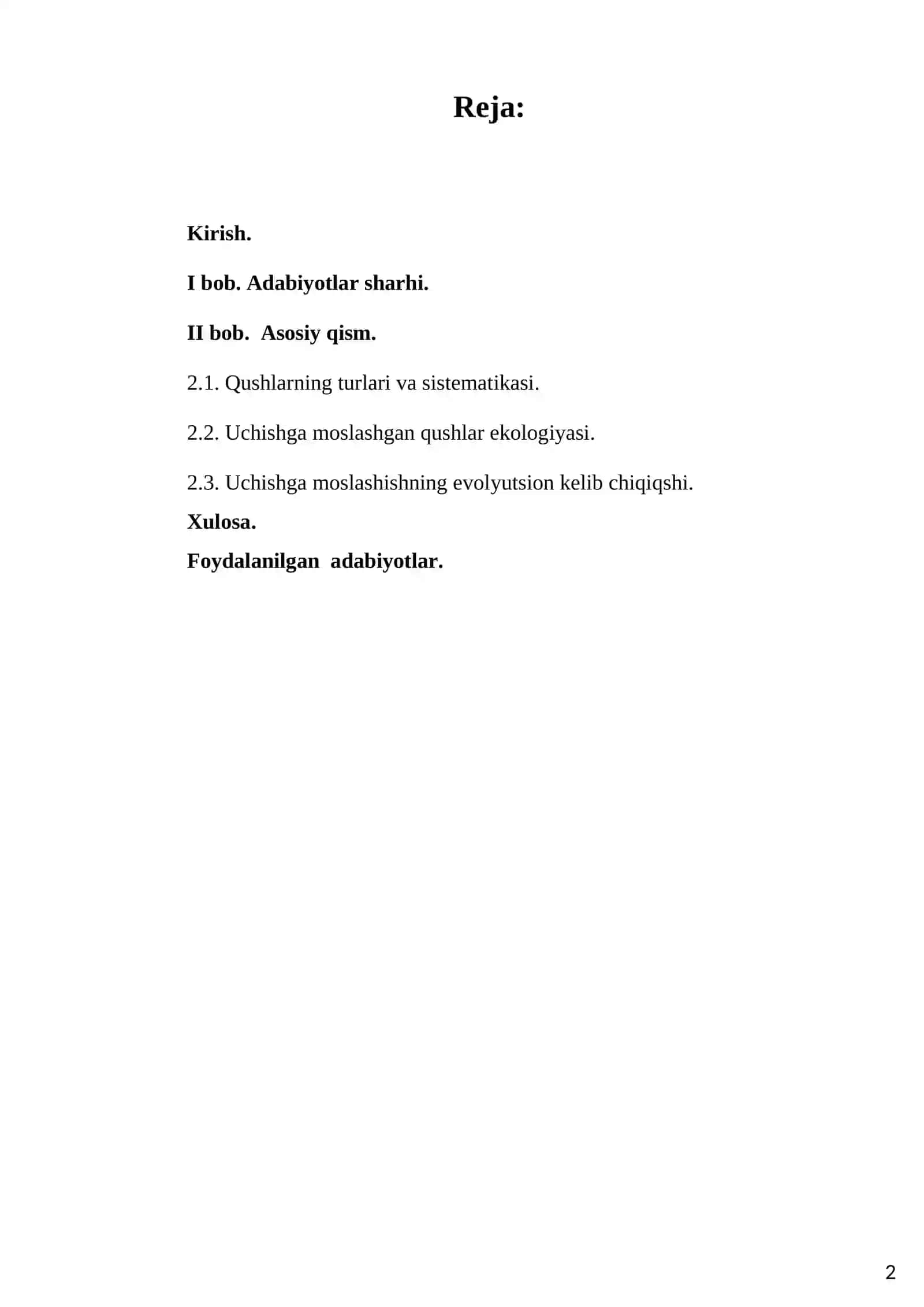 Qushlarning uchishga moslanish xususiyatlari va uchish xillari 2
