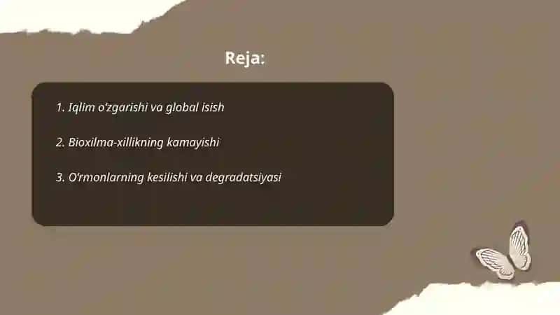 Zamonaviy global ekologik muammolar 2