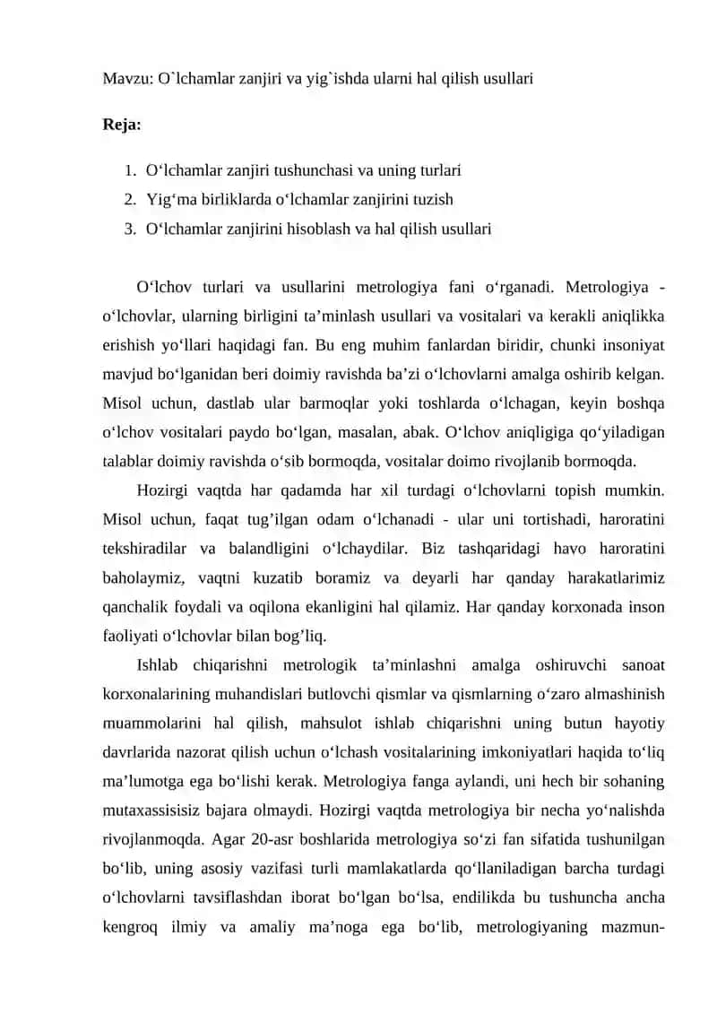 O`lchamlar zanjiri va yig`ishda ularni hal qilish usullari 2