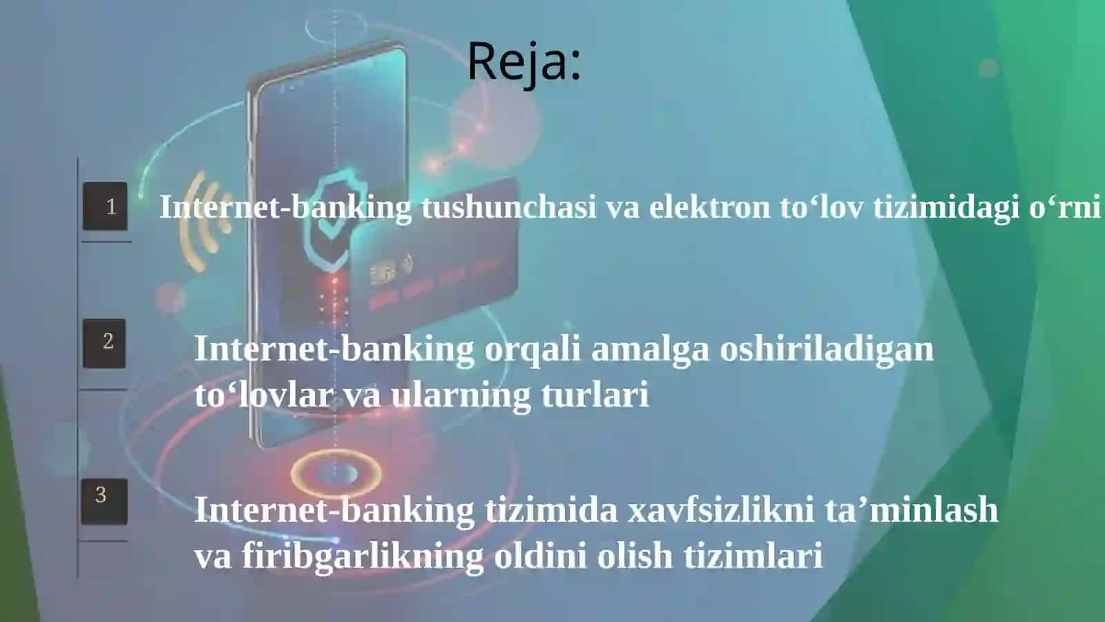 "Internet-banking" elektron to’lov tizimi 2