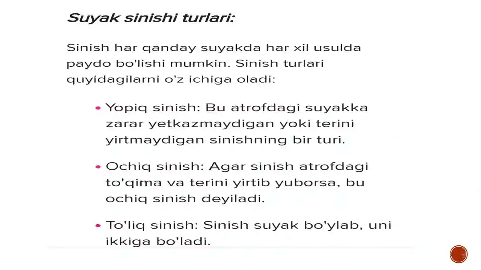 Suyak sinishi 2