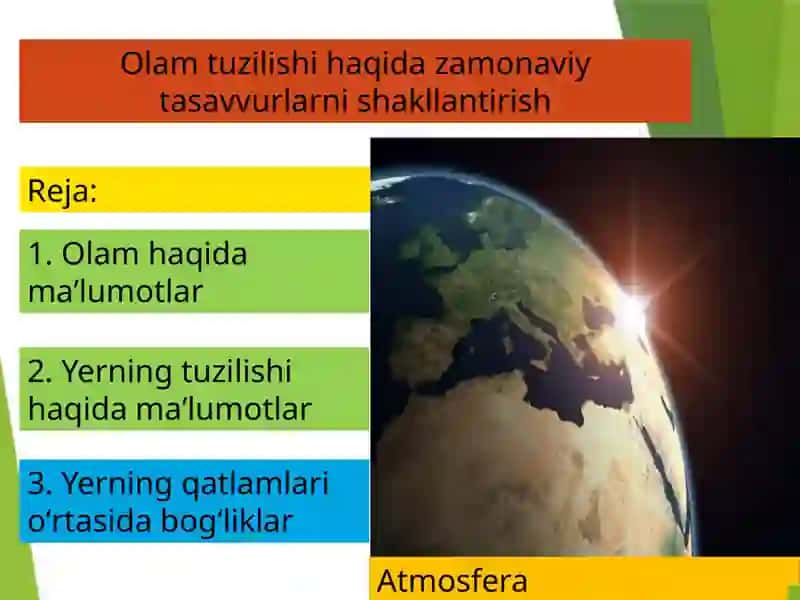 Olam haqida ma’lumotlar 2
