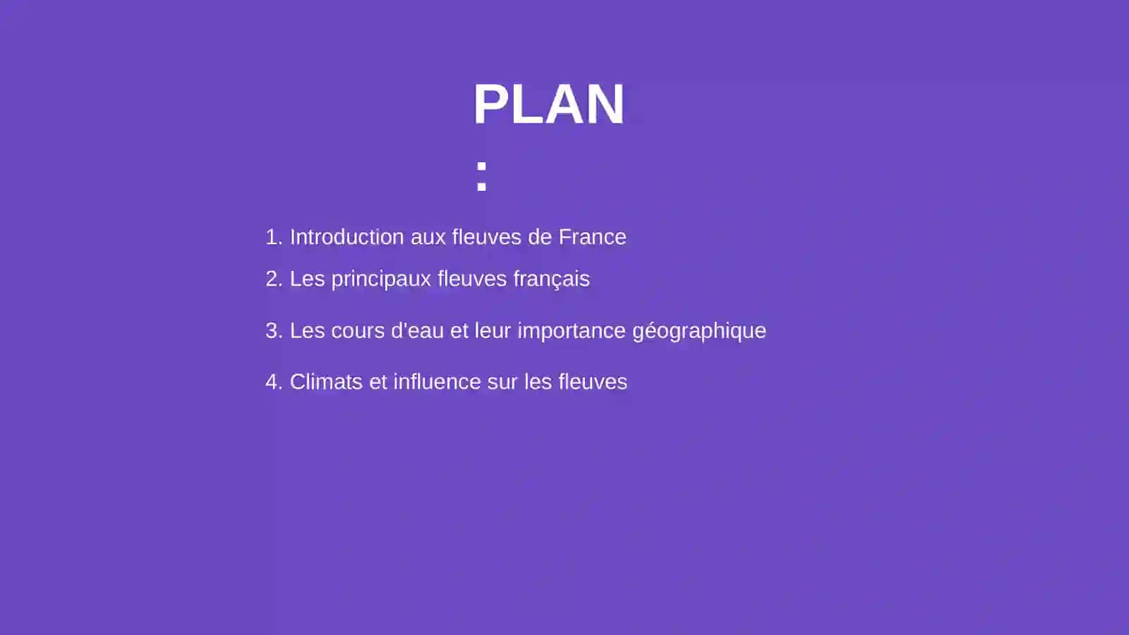 Les fleuves (géographie, climats) de la France 2