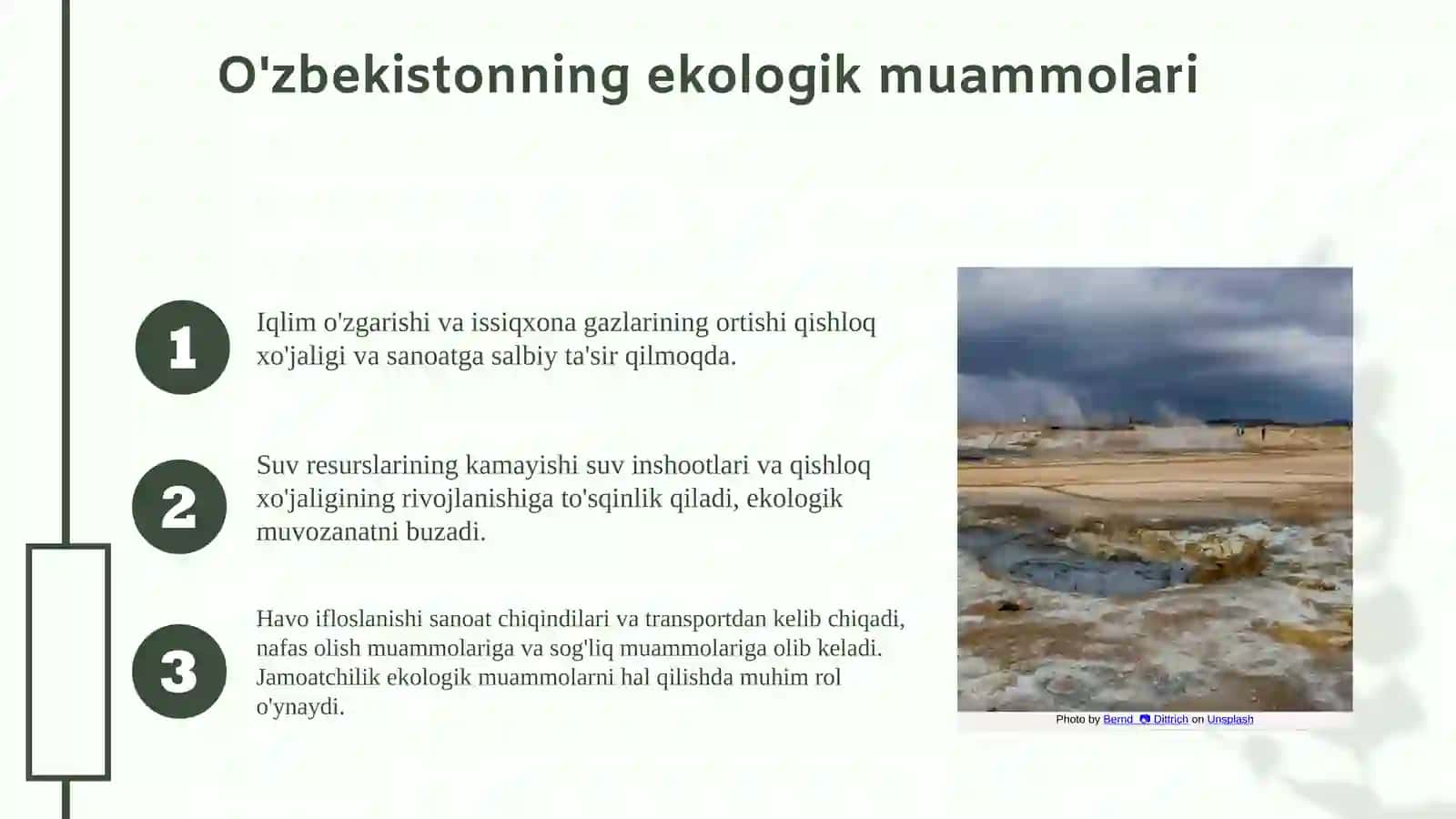 O'zbekistonning ekologik muammolari 2