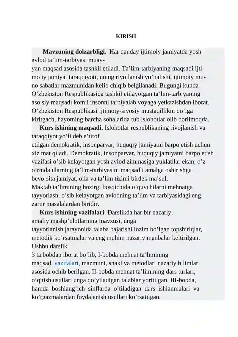 Turli va tabiiy materiallar bilan ishlash 2