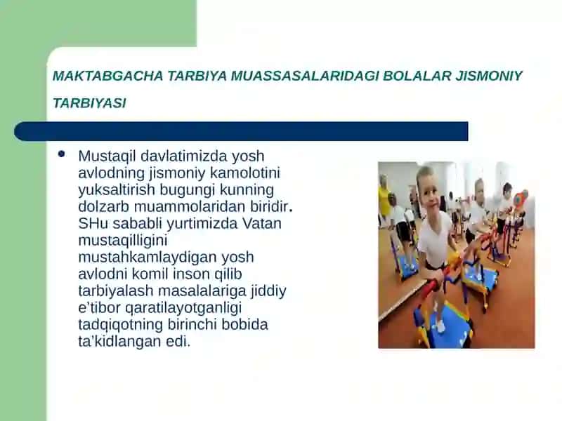 Bolalar jismoniy tarbiyasi 2