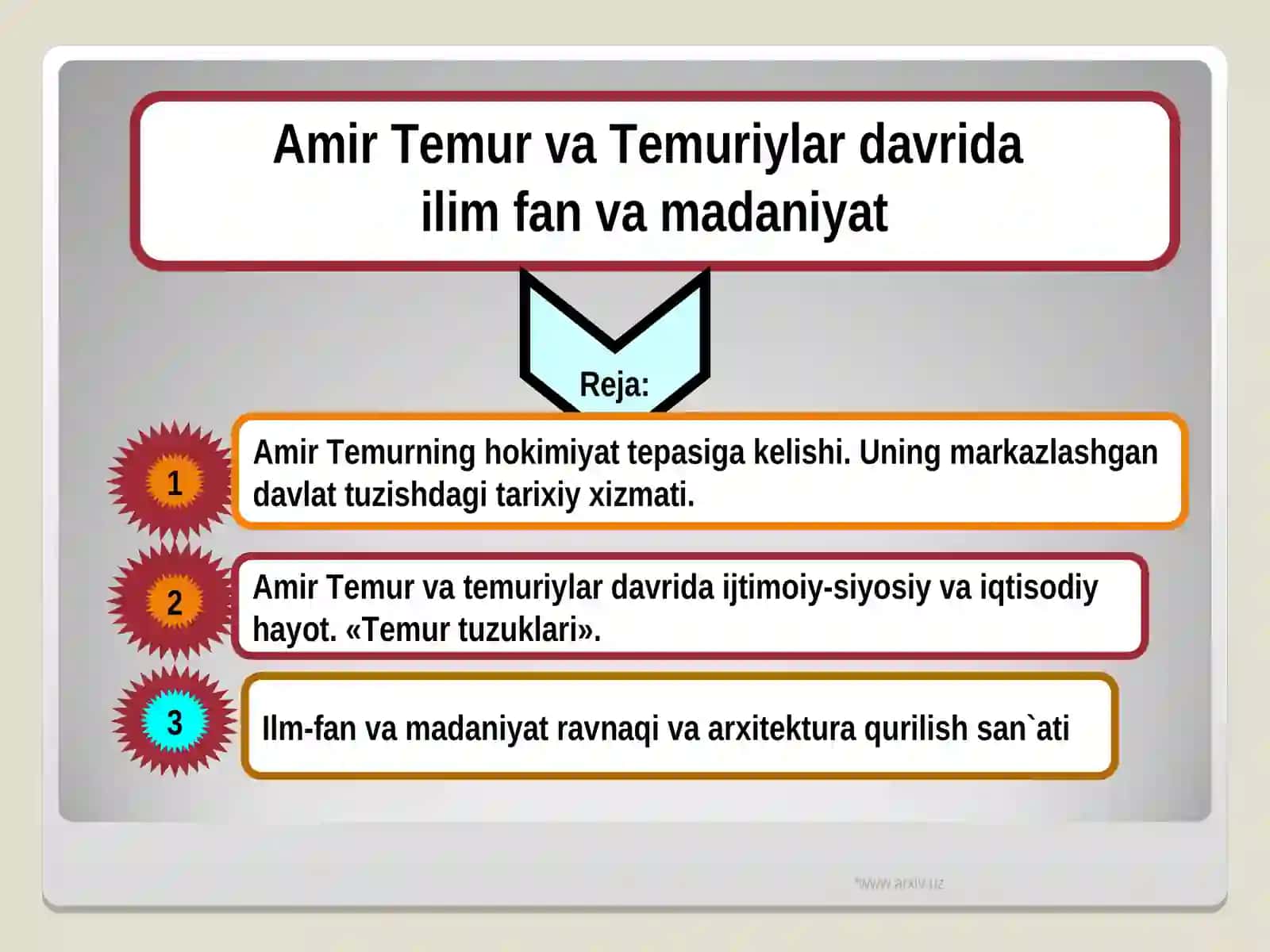 Amir Temur va Temuriylar davri madaniyhayot 2