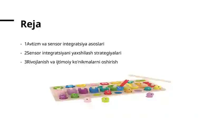 Avtizm va sensor integratsiya 2