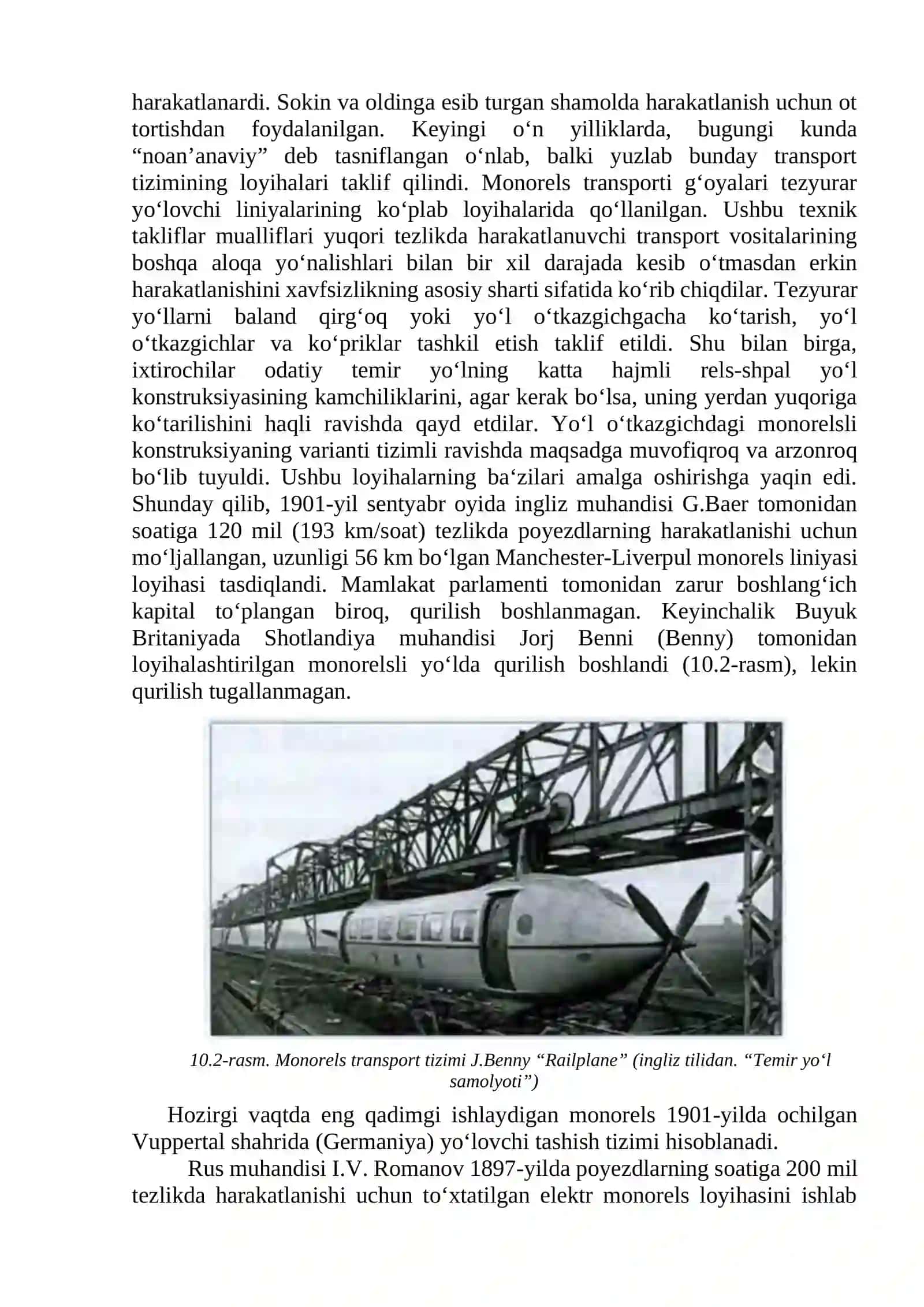 Monorels trаnsport tizimi 2
