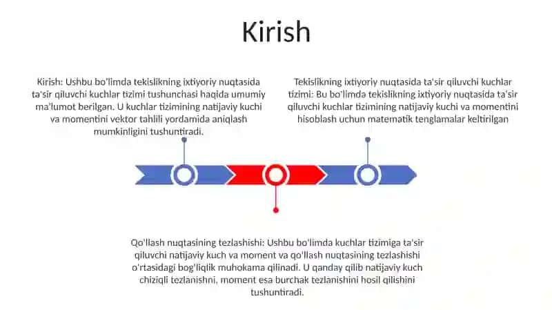 Tekislikda Ixtiyoriy Joylashgan Kuchlar Sistemasi 2