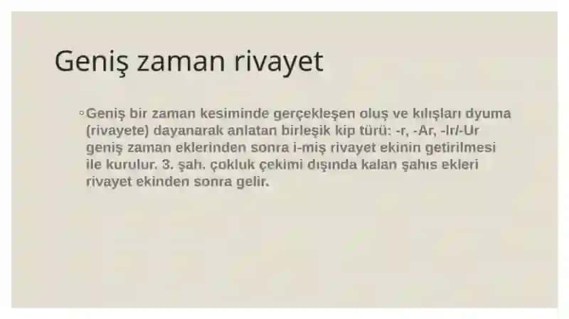 Geniş zaman rivayeti 2