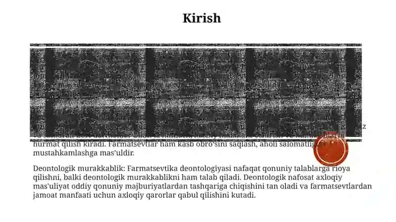 Farmasevtik Deontologiyanining Umumiy Talablari 2