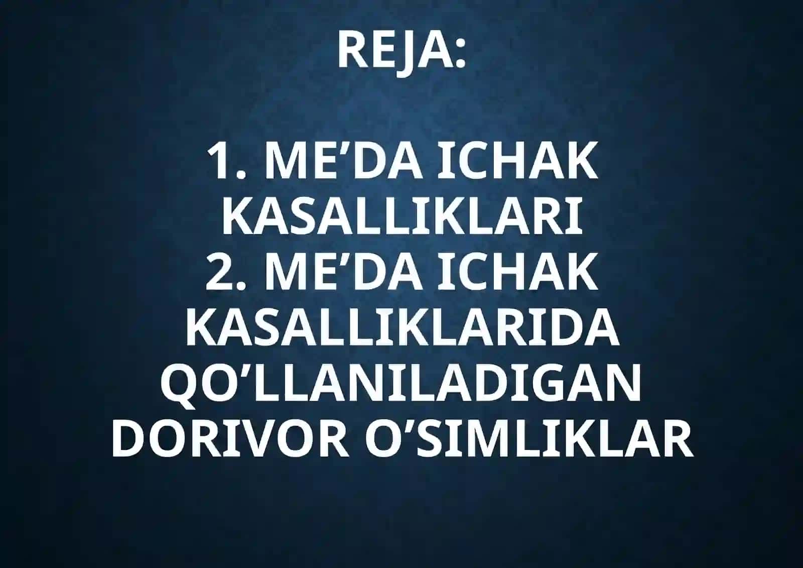 Me’da Ichak Kasalliklari 2