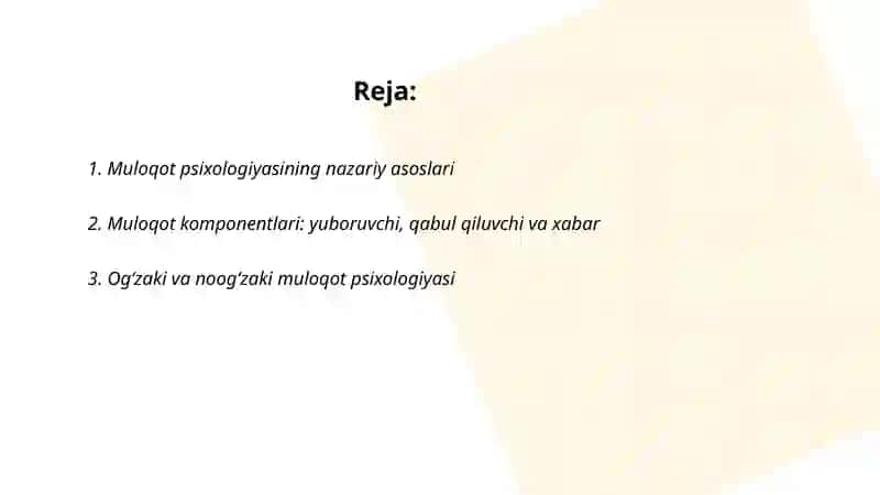 Muloqot psixologiyasi 2