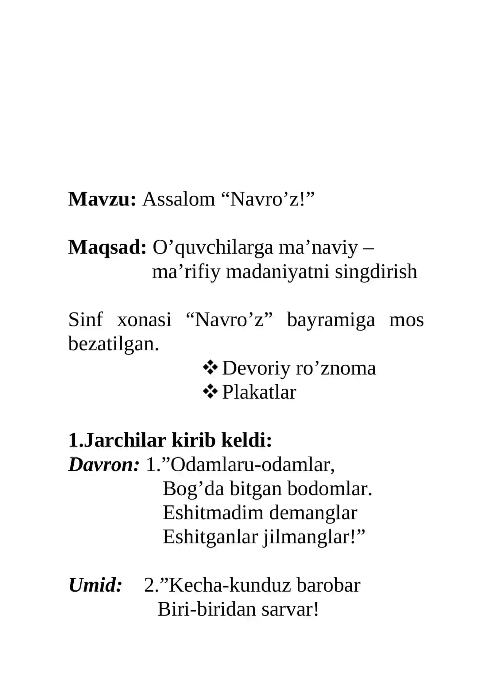 Assalom Navro’z 2