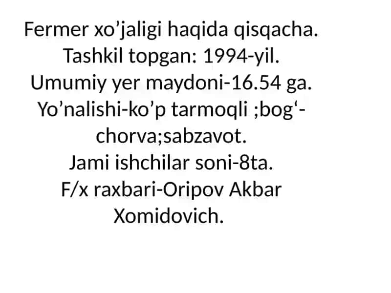 O'quv Amaliyoti Darslik 2