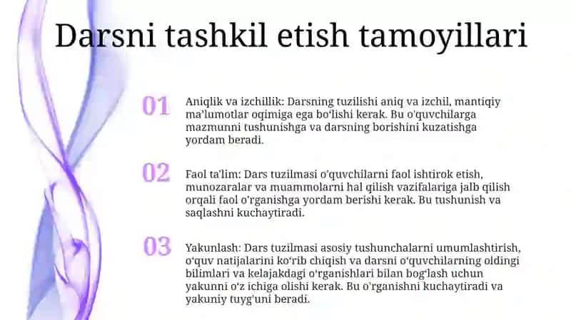 Darslarni Tashkil Etishning Didaktik Prinsiplari 2