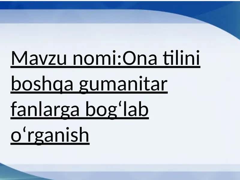 Ona tili va adabiyot 2