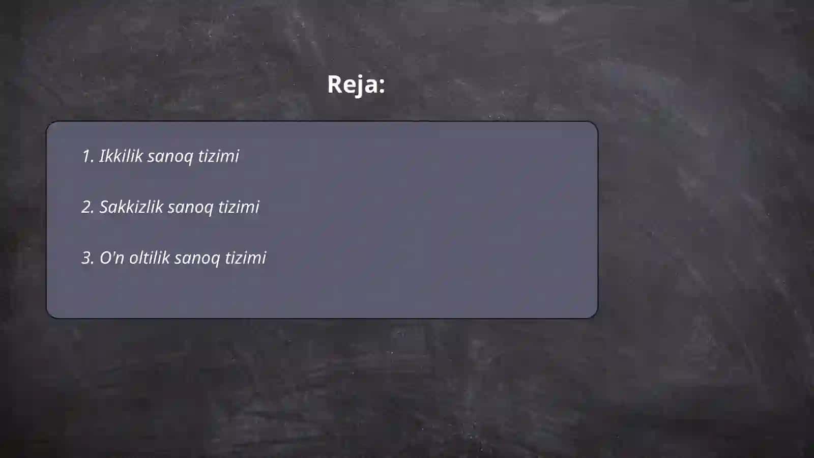 Ikkilik sanoq tizimi 2