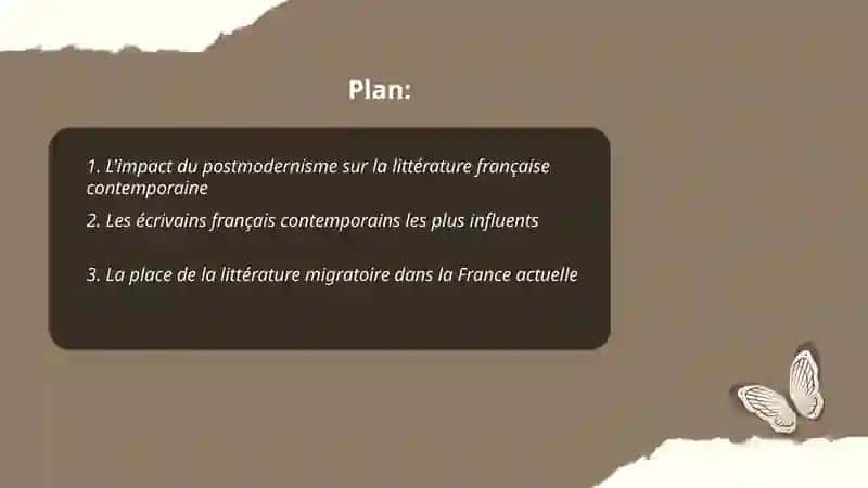 La littérature française contemporaine 2