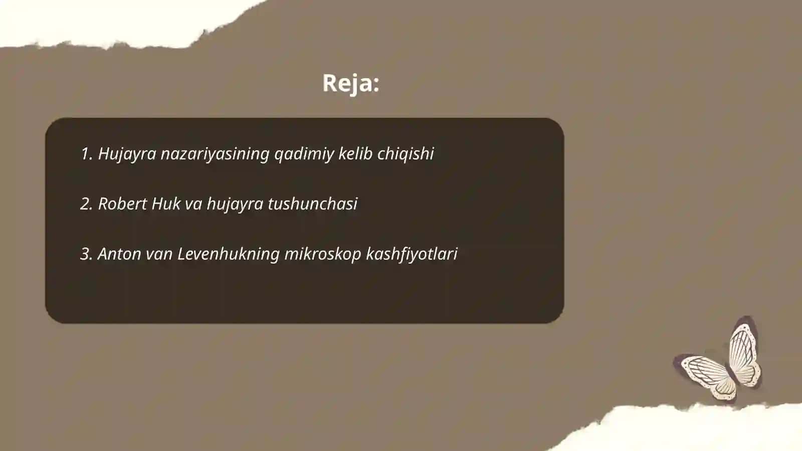 Hujayra nazariyasining yaratilish tarixi 2
