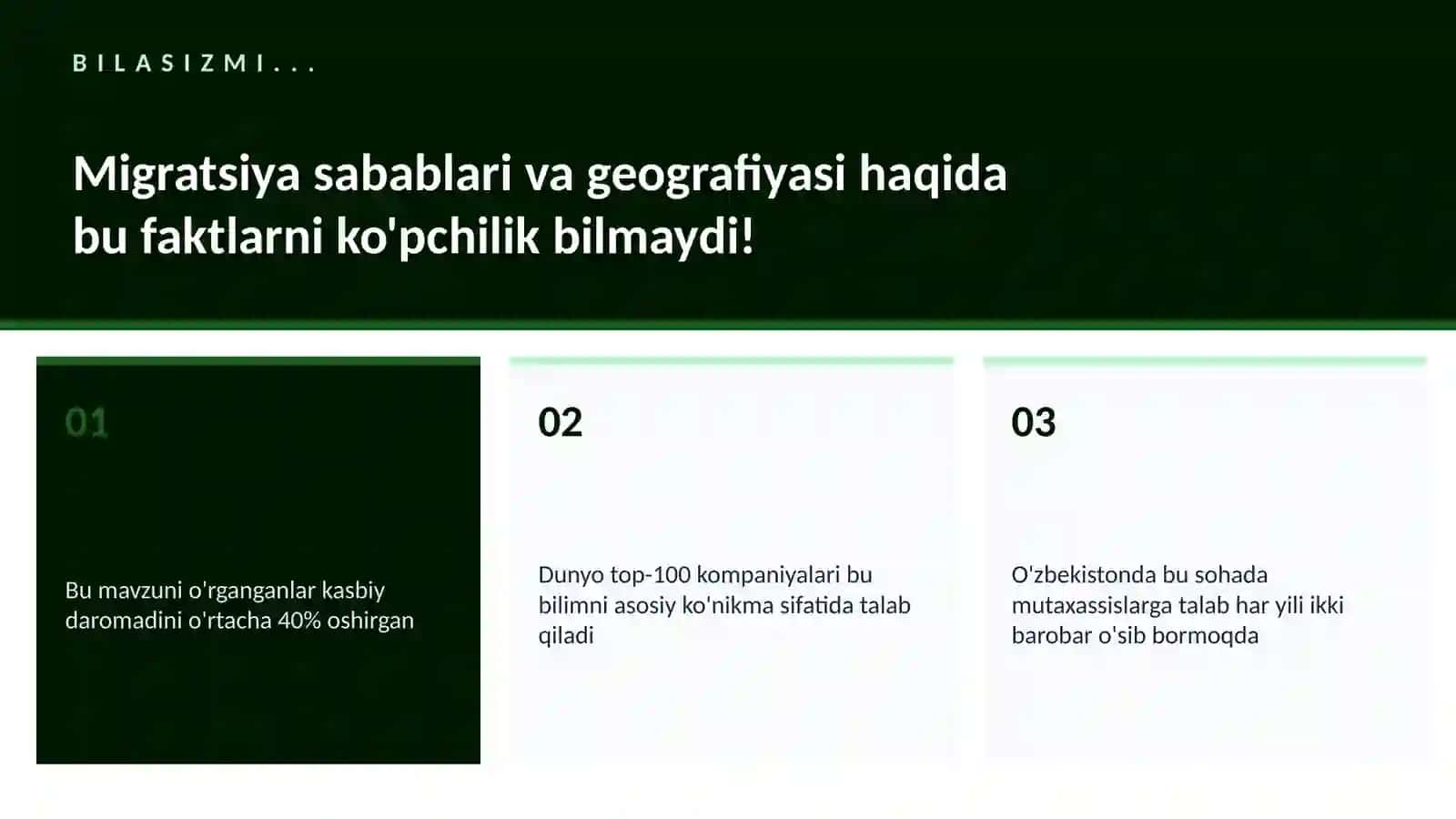 Migratsiya sabablari va geografiyasi 2