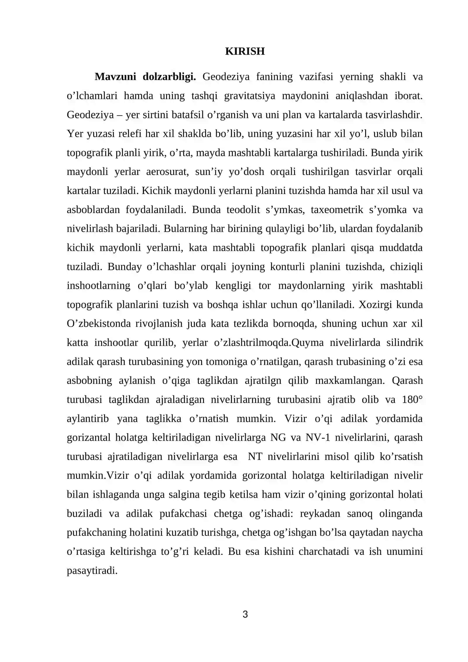 SILINDRIK ADILAKLI VA KOMPENSATORLI HAMDA RAQAMLI NIVELIRLAR 2