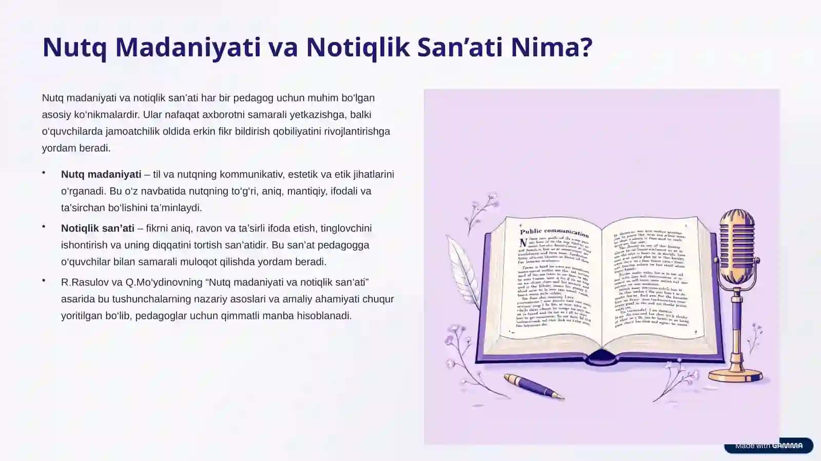 Sahnalashtirishda Pedagogning Nutqiy San’ati 2