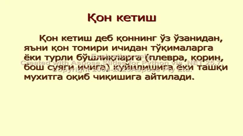 Қон кетиш ва уни тўхтатиш усуллари 2
