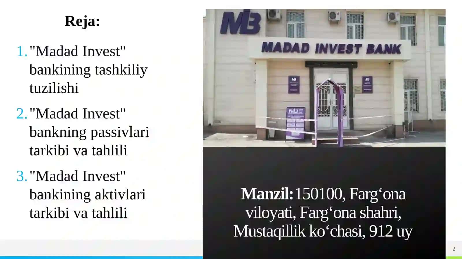 "Madad Invest Bank" 2