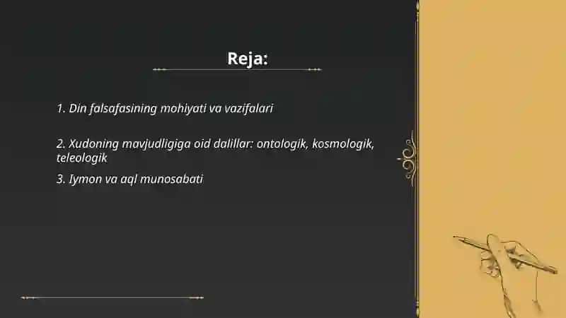 Din falsafasi 2