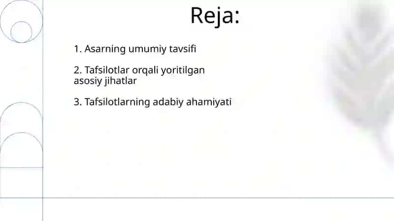 Badiiy asarda detal 2