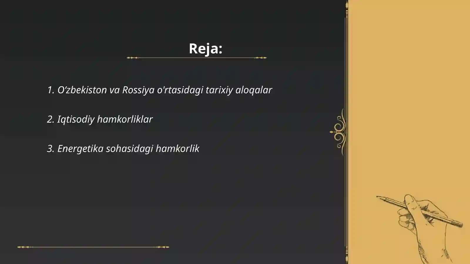 Oʻzbekiston va Rassiya munosabatlari 2