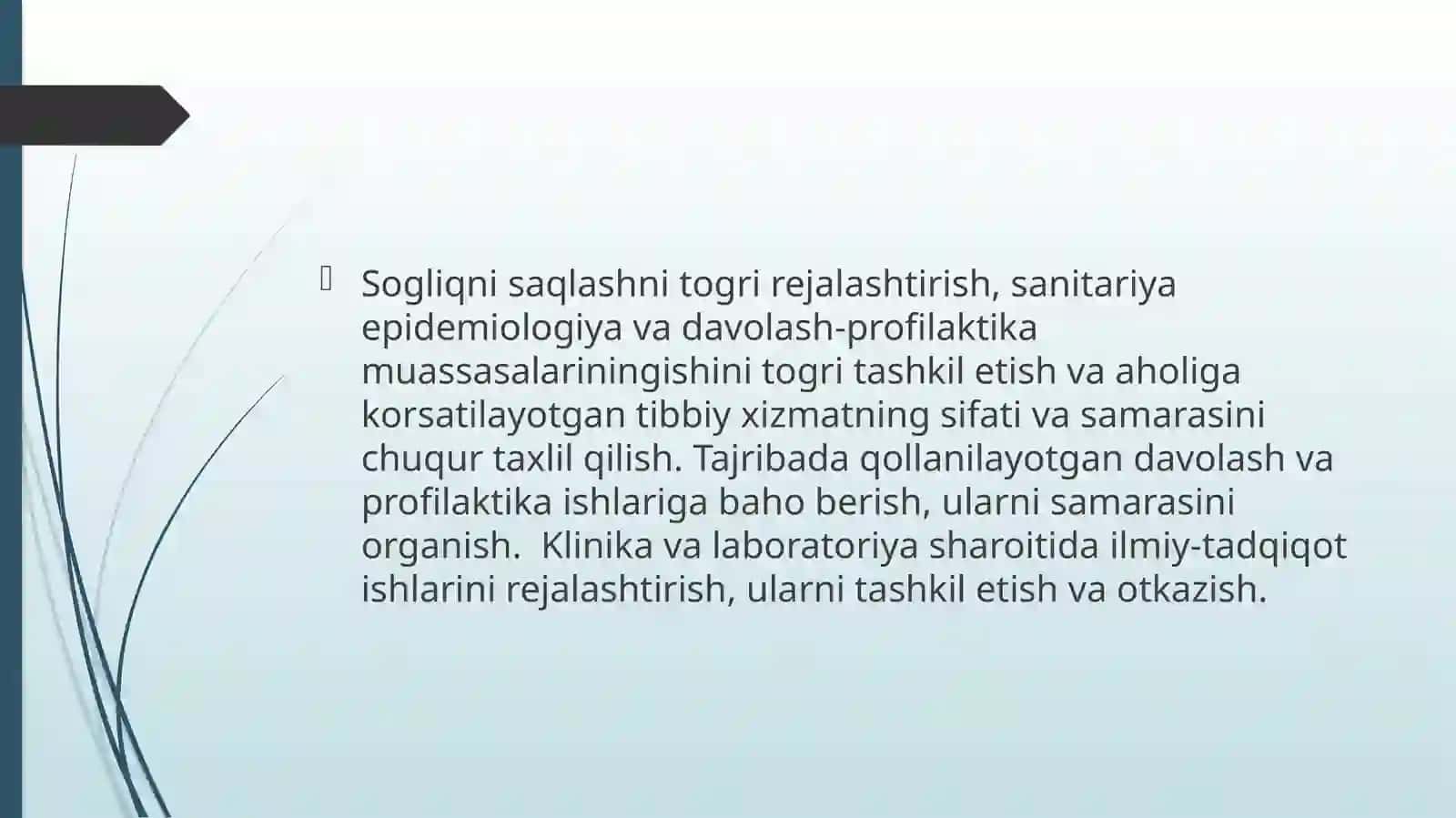 Tibbiyot statistika asoslari 2