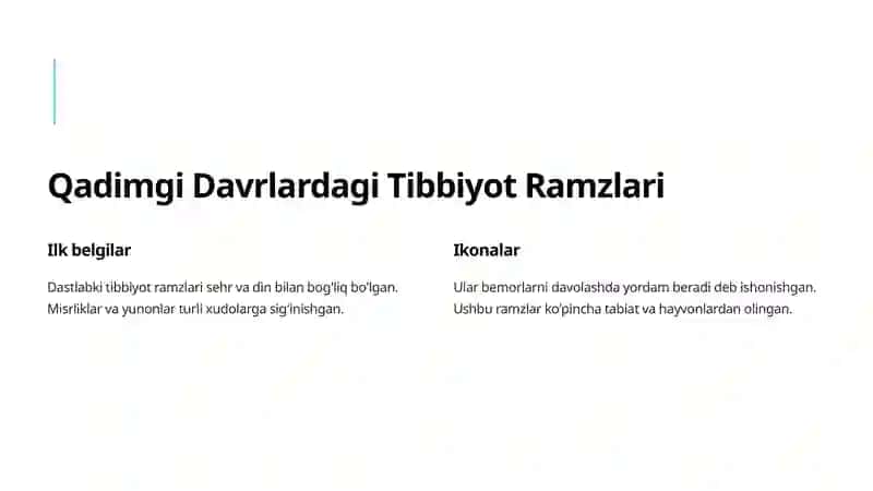 Tibbiyot Emblemalari: Tarix va Ramzlar 2