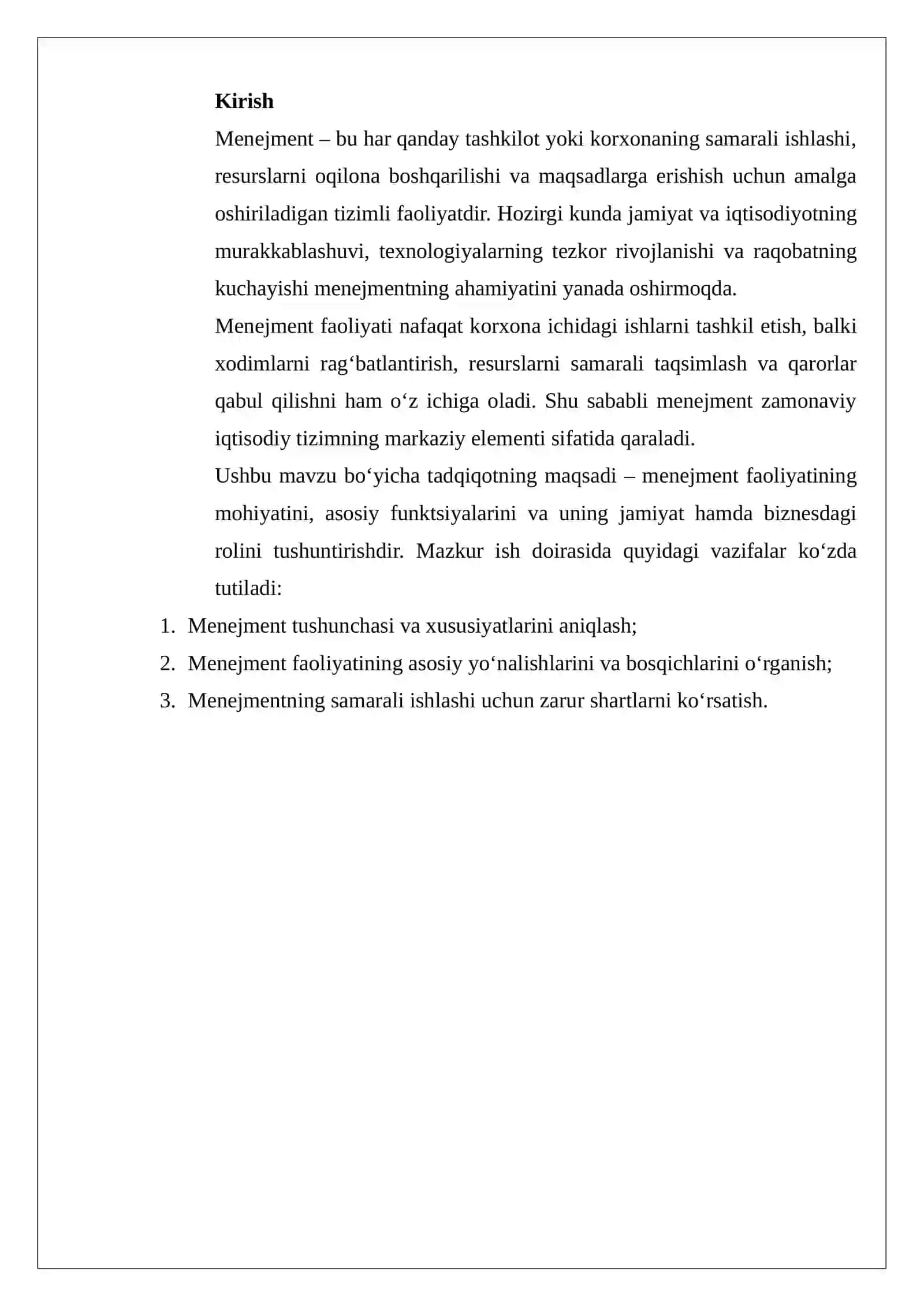 Menejment faoliyati va uning mohiyati 2