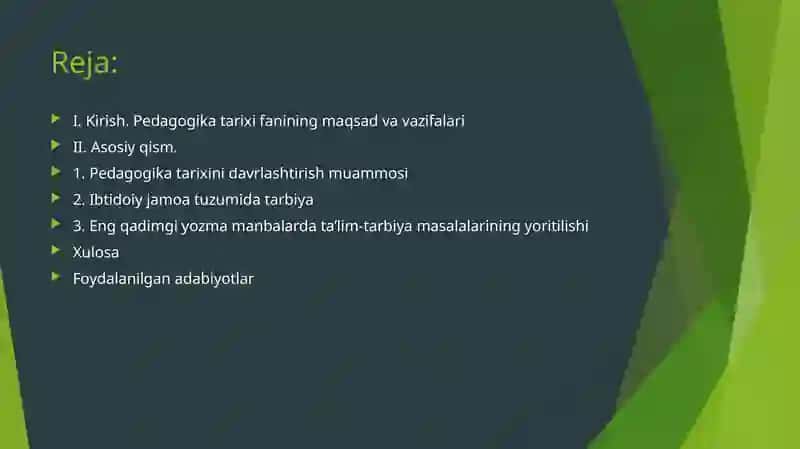 Pedagogika tarixi fan sifatida 2