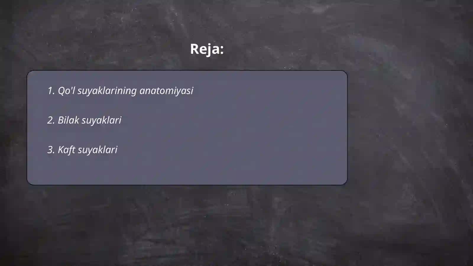 Qo'lning erkin suyaklari birlashmalari 2