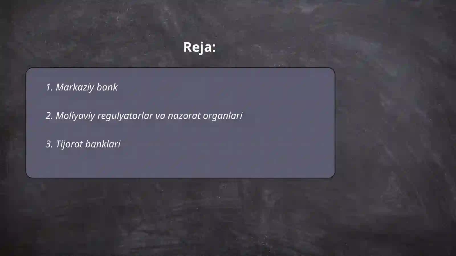 Moliya tizimining bo'g'inlari 2