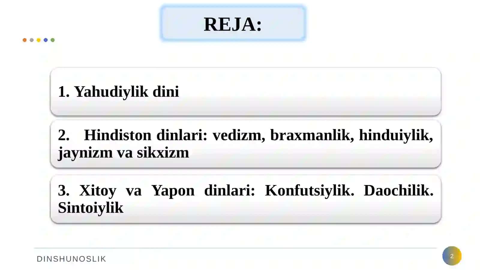 Yahudiylik ta'limoti 2