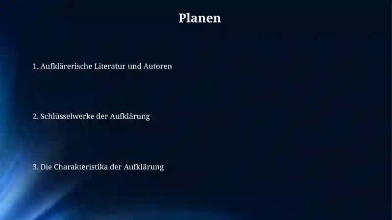 Literatur der Aufklärung: Merkmale 2