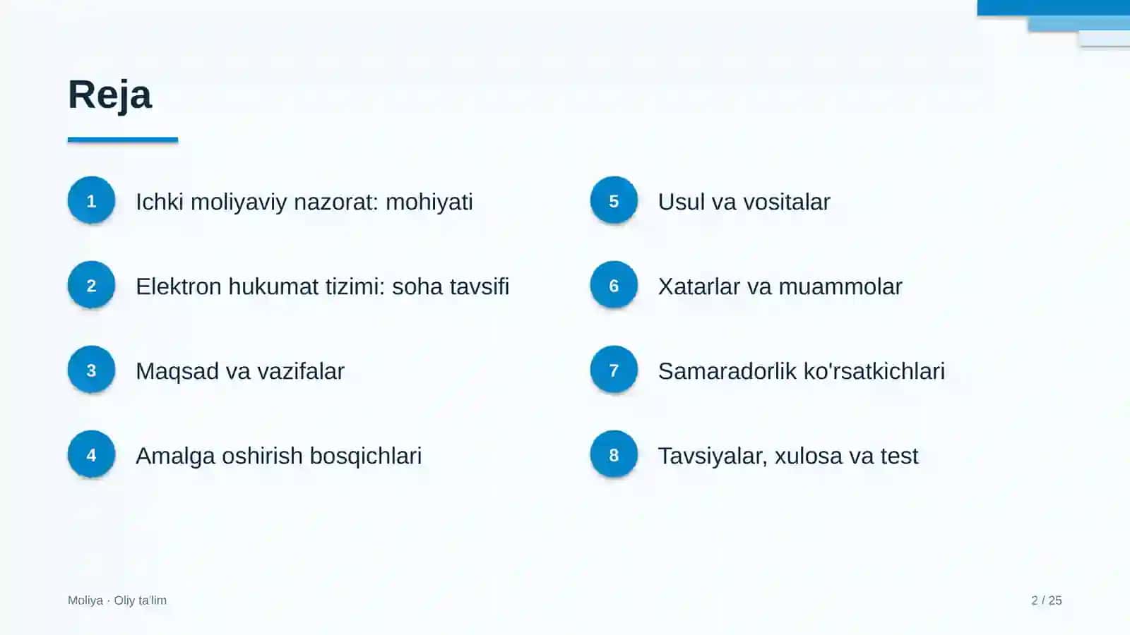 Elektron hukumat tizimida ichki moliyaviy nazorat 2